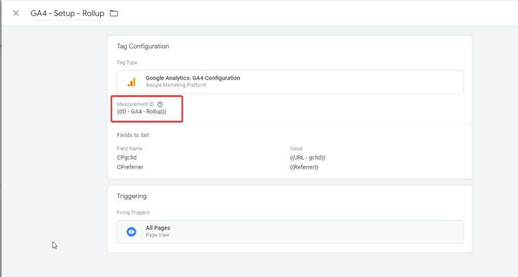 GA4 second setup GTM tag